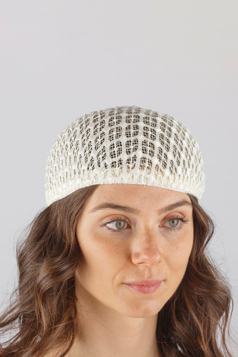 CALOTTINA PIZZO MACRAMÈ P5L40603