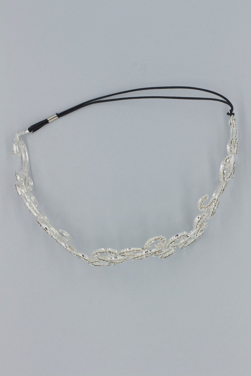 FASCIA RIGIDA METALLO E STRASS C6U88005