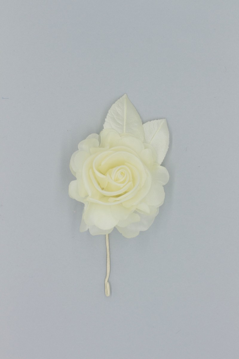 ROSA MEDIA SINGOLA CON DUE FOGLIE Z3V80630GI