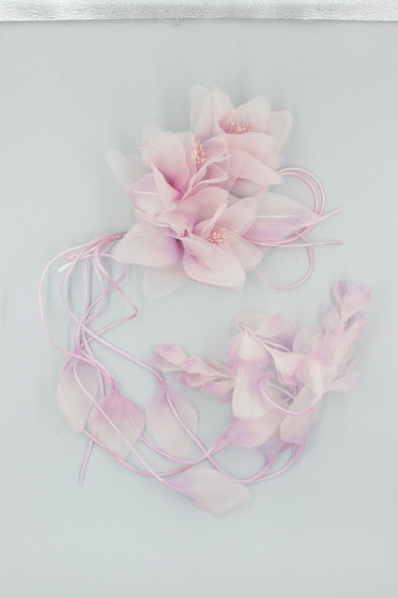 TRALCIO 3 FIORI + PEND. FOGLIE E PETALI Z5V80735LL