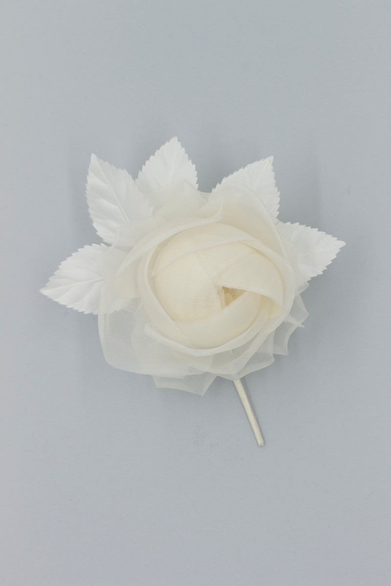 FIORE CHIUSO IN ORGANZA Z8V80101BI