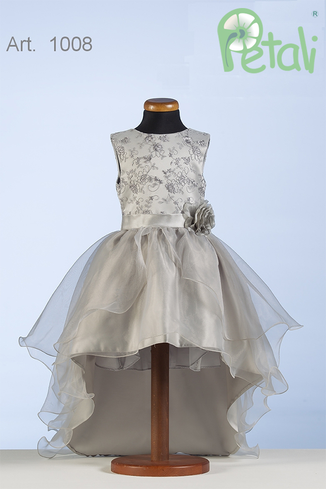 ABITO DAMIGELLA CON GONNA IN ORGANZA A3R1008 - immagine 3