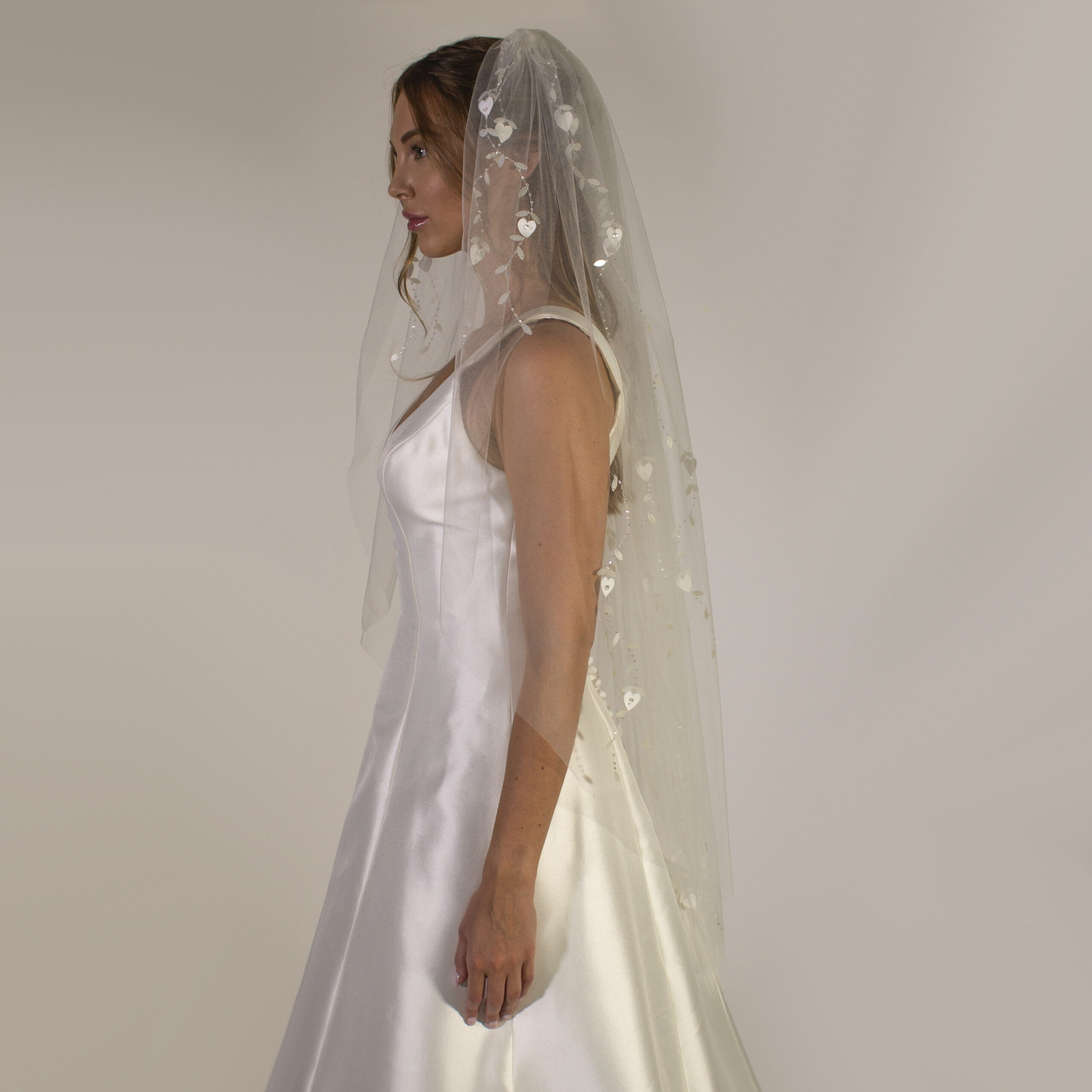VELO TONDO CUORI 3D L3RTONDO1251 - immagine 3
